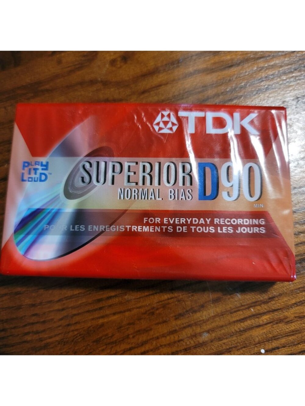 TDK Superior D90 Normal Bias 90-Min Cassette Tape IEC Type I Everyday Recording
